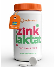 Topformula Topformula | Zinklaktat | 20 mg | 100 tabletter