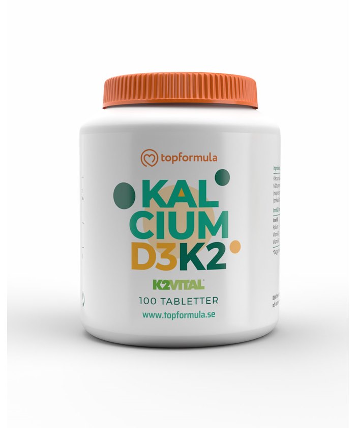 Topformula Topformula | Kalcium + Vitamin D3 och K2 | 100 tabletter