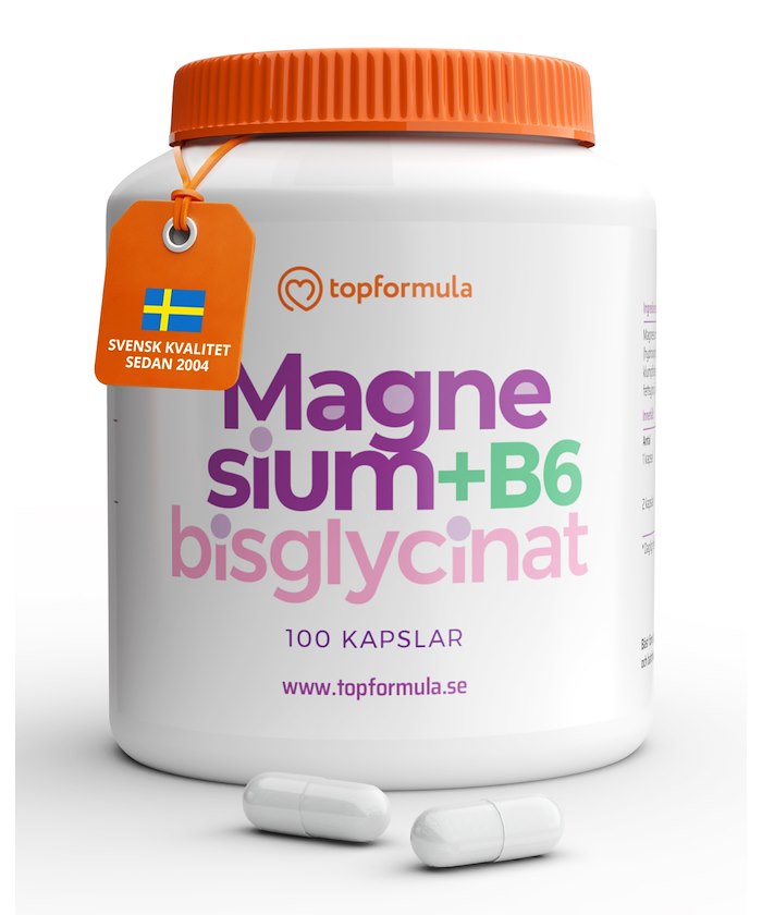 Topformula Topformula | Magnesiumbisglycinat + B6 | 100 kapslar