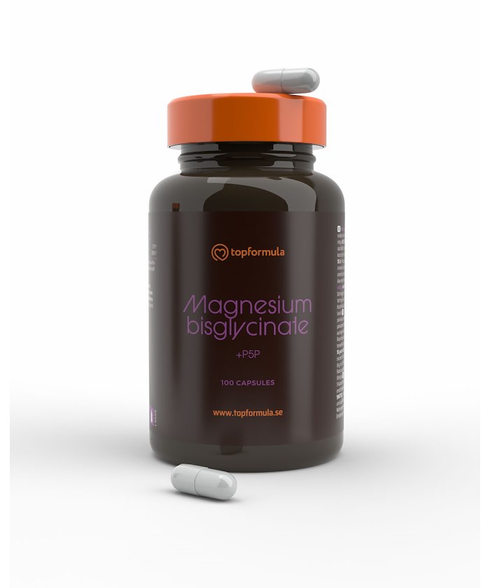 Topformula Topformula | Magnesiumbisglycinat + P5P | 100 kapslar
