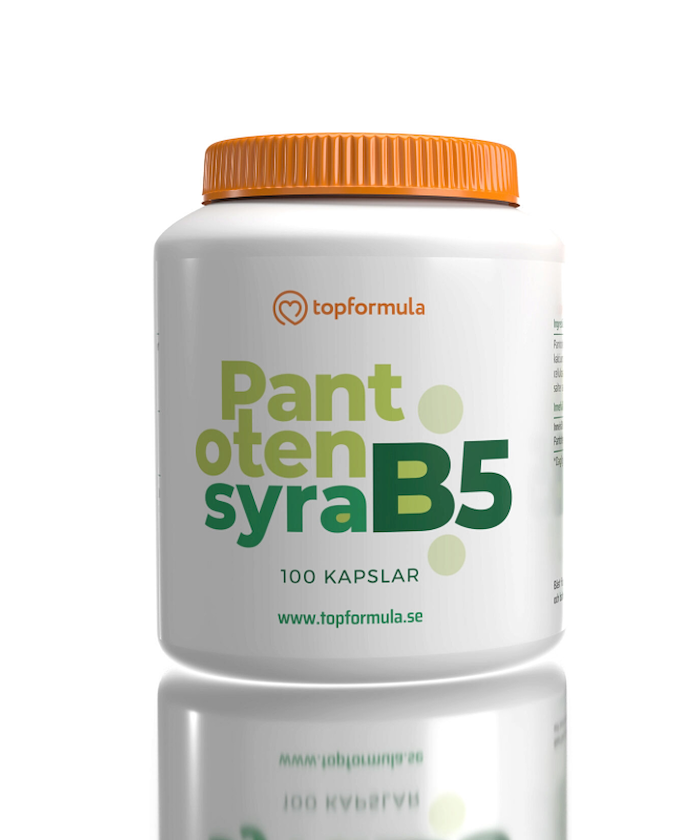 Topformula Topformula | Pantotensyra B5 | 500 mg | 100 kapslar