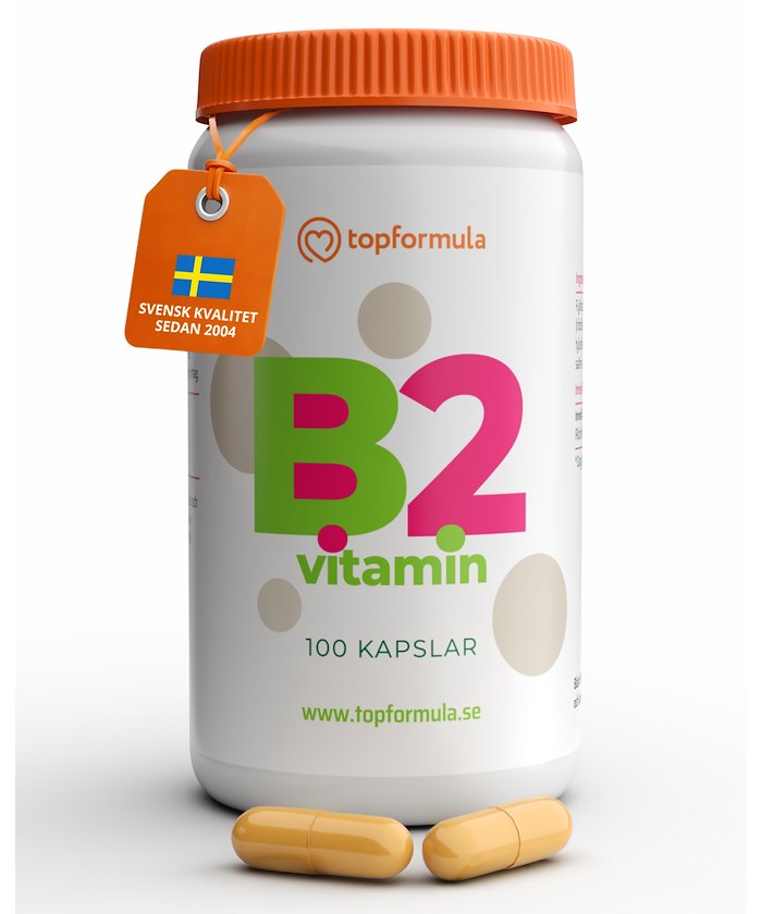 Topformula Topformula | Vitamin B2 | Riboflavin | 100 mg | 100 kapslar
