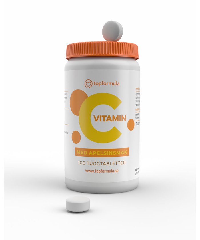 Topformula Topformula | Vitamin C Tugg Apelsin | 250 mg | 100 tabletter
