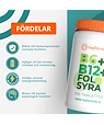 Topformula Topformula | B6+B12+Folsyra | 100 tabletter
