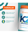 Topformula Topformula | K2 vitamin | 75 µg | 100 tabletter
