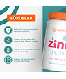 Topformula Topformula | Zink Plus | 25 mg | 100 tabletter
