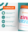 Topformula Topformula | Zinkcitrat | 25 mg | 100 tabletter